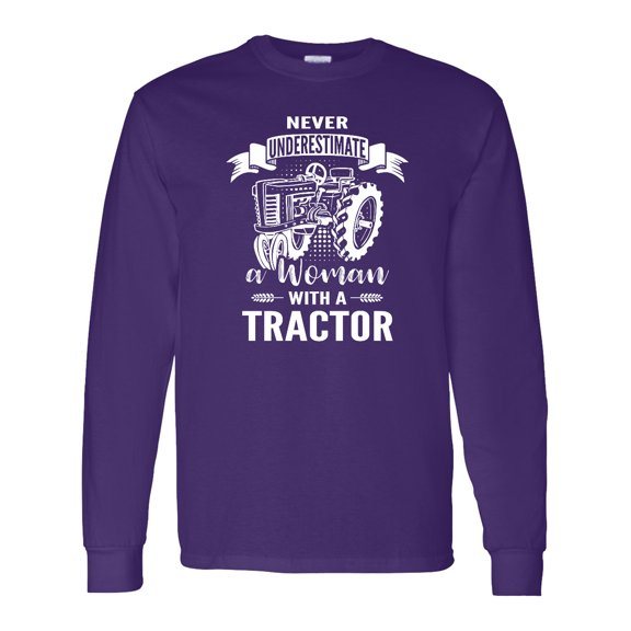 Inktastic Tractor Woman Long Sleeve T-Shirt