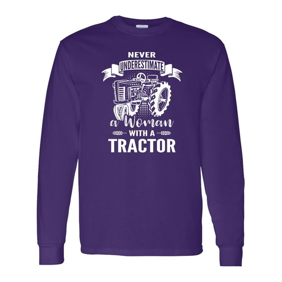 Inktastic Tractor Woman Long Sleeve T-Shirt