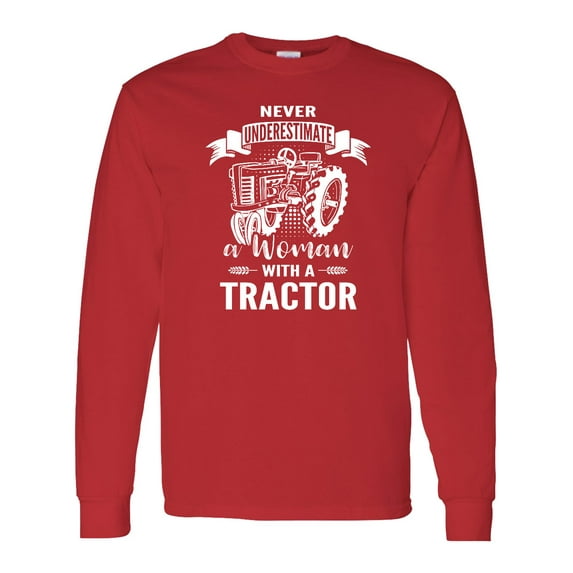 Inktastic Tractor Woman Long Sleeve T-Shirt
