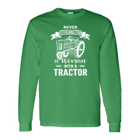 Inktastic Tractor Woman Long Sleeve T-Shirt