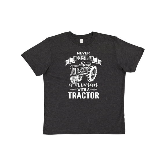 Inktastic Tractor Woman Youth T-Shirt