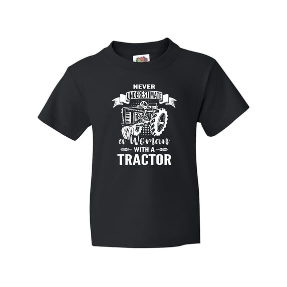 Inktastic Tractor Woman Youth T-Shirt