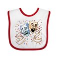thumbnail image 1 of Inktastic Tragedy and Comedy Stage Masks Boys or Girls Baby Bib, 1 of 4