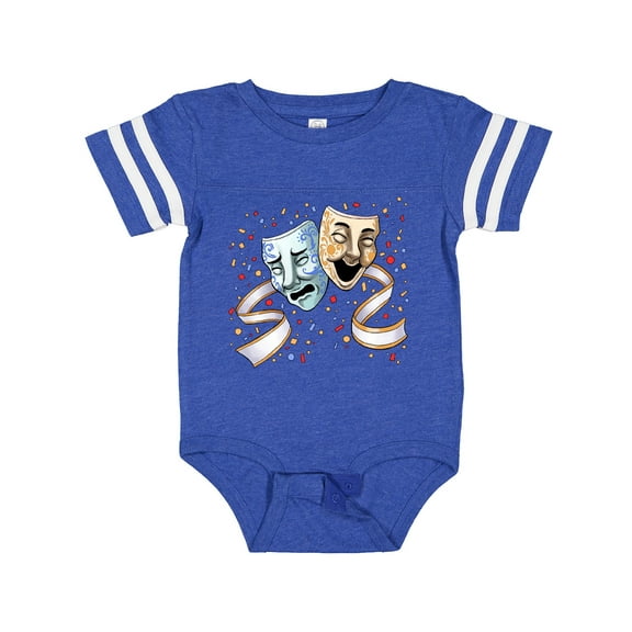 Inktastic Tragedy and Comedy Stage Masks Boys or Girls Baby Bodysuit