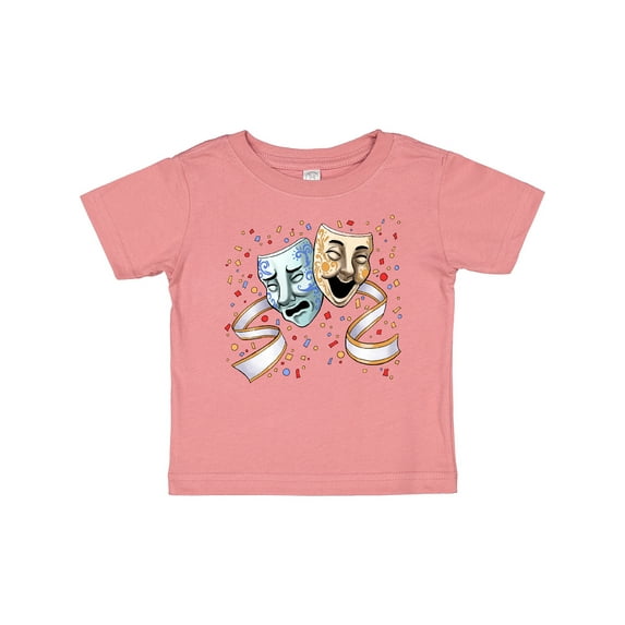Inktastic Tragedy and Comedy Stage Masks Boys or Girls Baby T-Shirt