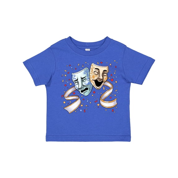 Inktastic Tragedy and Comedy Stage Masks Boys or Girls Toddler T-Shirt