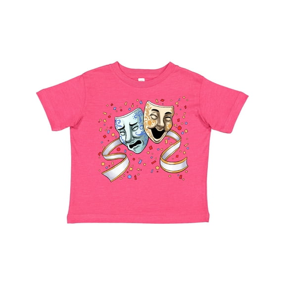 Inktastic Tragedy and Comedy Stage Masks Boys or Girls Toddler T-Shirt