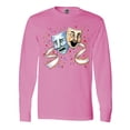 thumbnail image 1 of Inktastic Tragedy and Comedy Stage Masks Long Sleeve T-Shirt, 1 of 5
