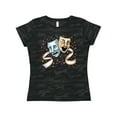 thumbnail image 1 of Inktastic Tragedy and Comedy Stage Masks Women's T-Shirt, 1 of 5