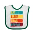 thumbnail image 1 of Inktastic Trail Runner Nature Running Boys or Girls Baby Bib, 1 of 4