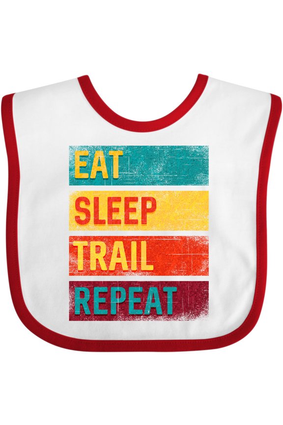 Trail Runner Nature Running Boys or Girls Baby Bib