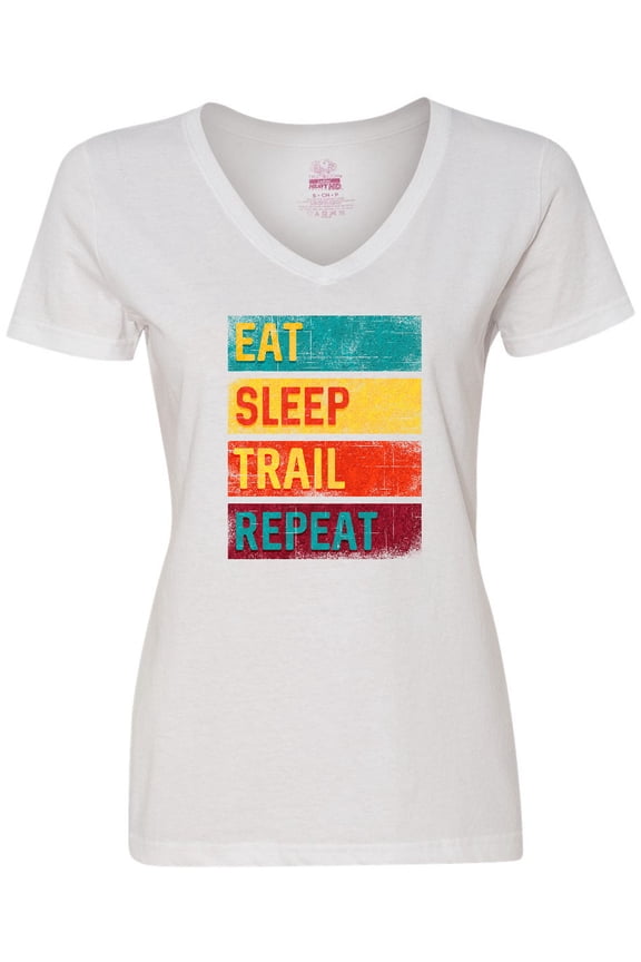 Trail Runner Nature Running Women's V-Neck T-Shirt