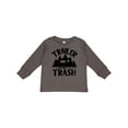 thumbnail image 1 of Inktastic Trailer Trash- Camping Humor Boys or Girls Long Sleeve Toddler T-Shirt, 1 of 5