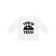 thumbnail image 1 of Inktastic Trailer Trash- Camping Humor Boys or Girls Long Sleeve Toddler T-Shirt, 1 of 5