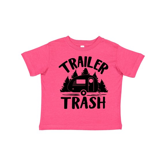 Inktastic Trailer Trash- Camping Humor Boys or Girls Toddler T-Shirt