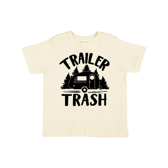 Inktastic Trailer Trash- Camping Humor Boys or Girls Toddler T-Shirt