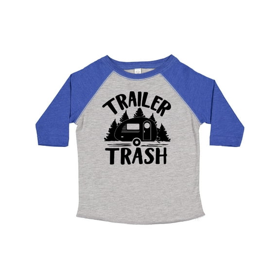 Inktastic Trailer Trash- Camping Humor Boys or Girls Toddler T-Shirt