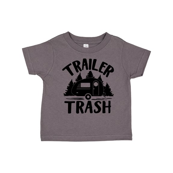 Inktastic Trailer Trash- Camping Humor Boys or Girls Toddler T-Shirt
