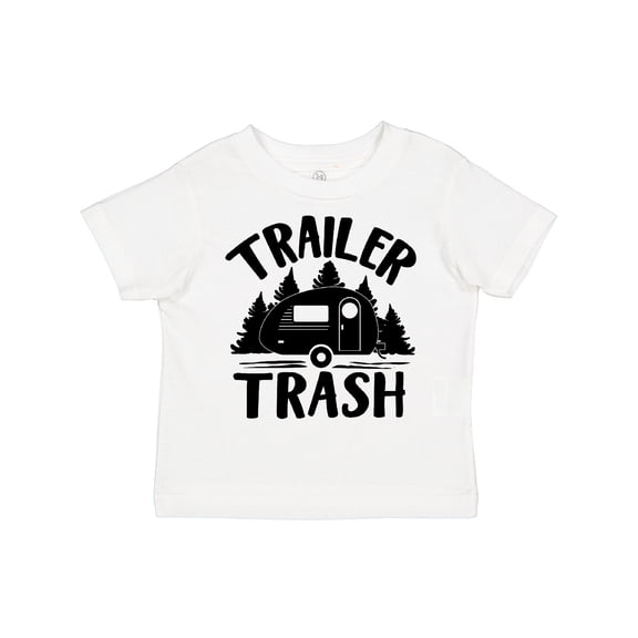 Inktastic Trailer Trash- Camping Humor Boys or Girls Toddler T-Shirt