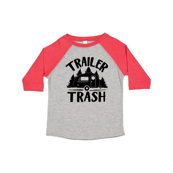 Inktastic Trailer Trash- Camping Humor Boys or Girls Toddler T-Shirt