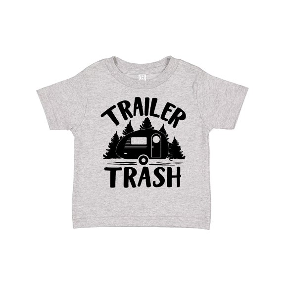 Inktastic Trailer Trash- Camping Humor Boys or Girls Toddler T-Shirt