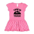 thumbnail image 1 of Inktastic Trailer Trash- Camping Humor Girls Toddler Dress, 1 of 4