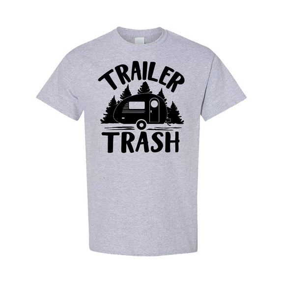 Inktastic Trailer Trash Camping Humor T-Shirt