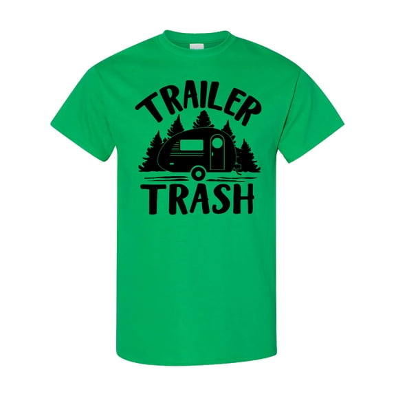 Inktastic Trailer Trash Camping Humor T-Shirt