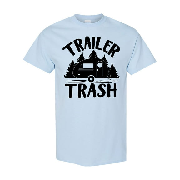 Inktastic Trailer Trash Camping Humor T-Shirt