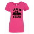 thumbnail image 1 of Inktastic Trailer Trash Camping Humor Women's T-Shirt, 1 of 5