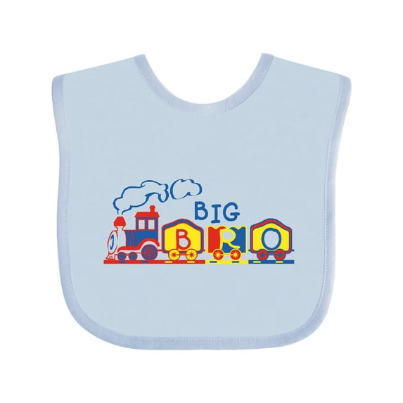 Inktastic Train Big Bro Boys Baby Bib