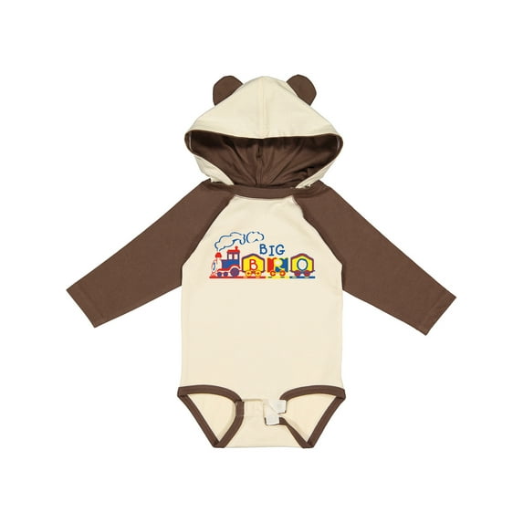 Inktastic Train Big Bro Boys Long Sleeve Baby Bodysuit