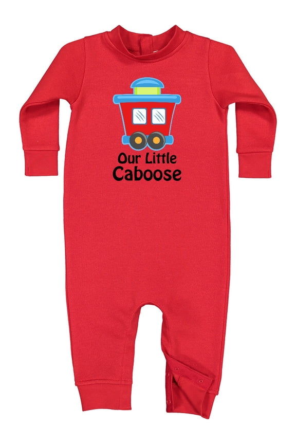 Train Our Little Caboose New Baby Baby Fleece Romper