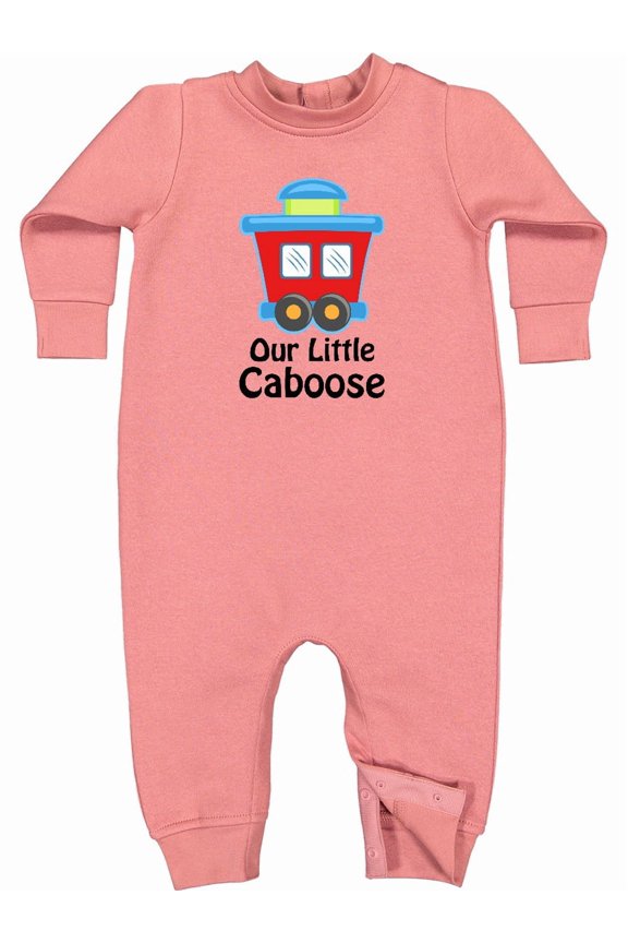 Train Our Little Caboose New Baby Baby Fleece Romper