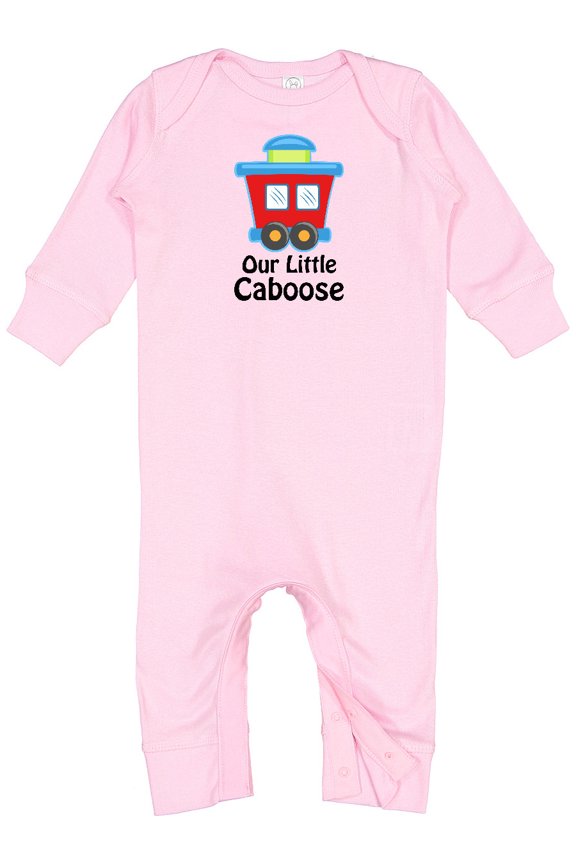 Train Our Little Caboose New Baby Baby Romper Coveralls