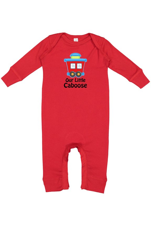 Train Our Little Caboose New Baby Baby Romper Coveralls
