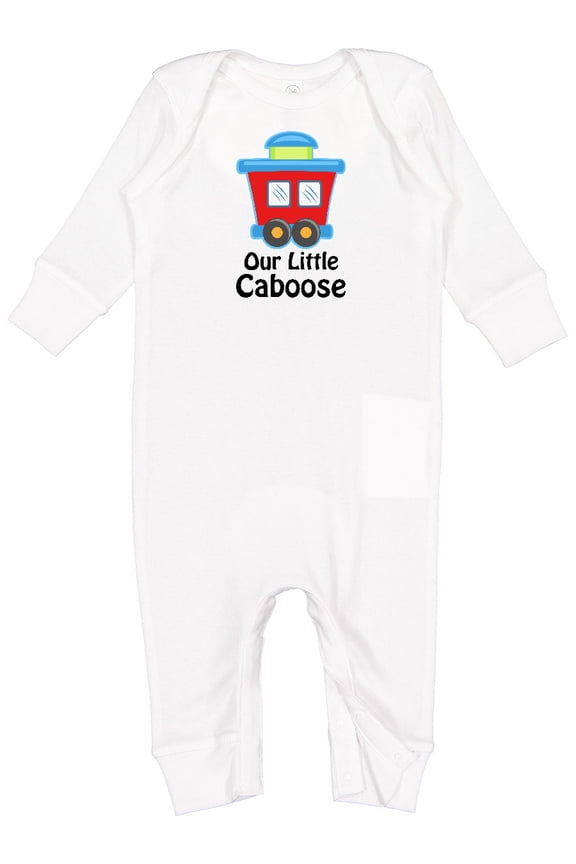 Train Our Little Caboose New Baby Baby Romper Coveralls