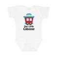 thumbnail image 1 of Inktastic Train Our Little Caboose New Baby Boys or Girls Baby Bodysuit, 1 of 5