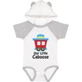 thumbnail image 1 of Inktastic Train Our Little Caboose New Baby Boys or Girls Baby Bodysuit, 1 of 5