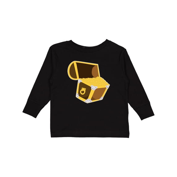 Inktastic Treasure chest Boys or Girls Long Sleeve Toddler T-Shirt