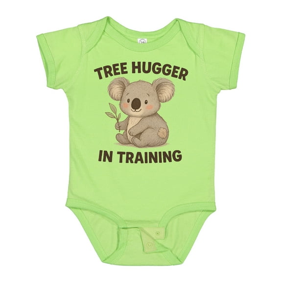 Inktastic Tree Hugger in Training Cute Koala Boys or Girls Baby Bodysuit
