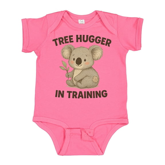 Inktastic Tree Hugger in Training Cute Koala Boys or Girls Baby Bodysuit