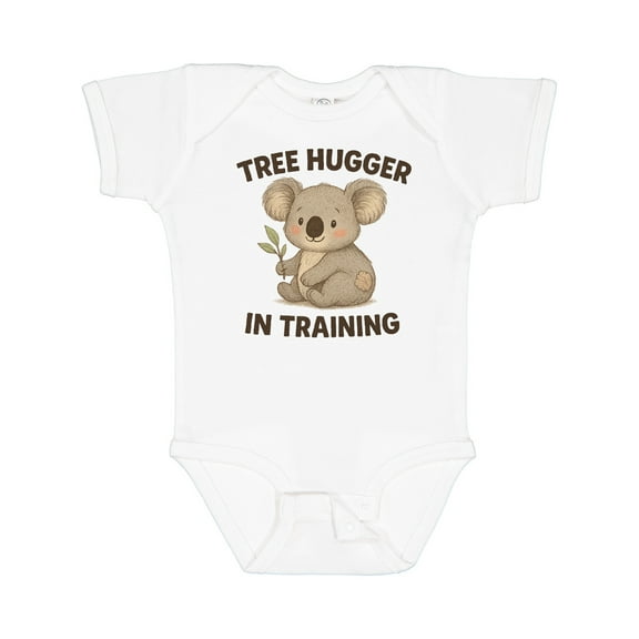 Inktastic Tree Hugger in Training Cute Koala Boys or Girls Baby Bodysuit