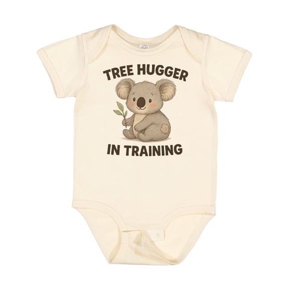 Inktastic Tree Hugger in Training Cute Koala Boys or Girls Baby Bodysuit