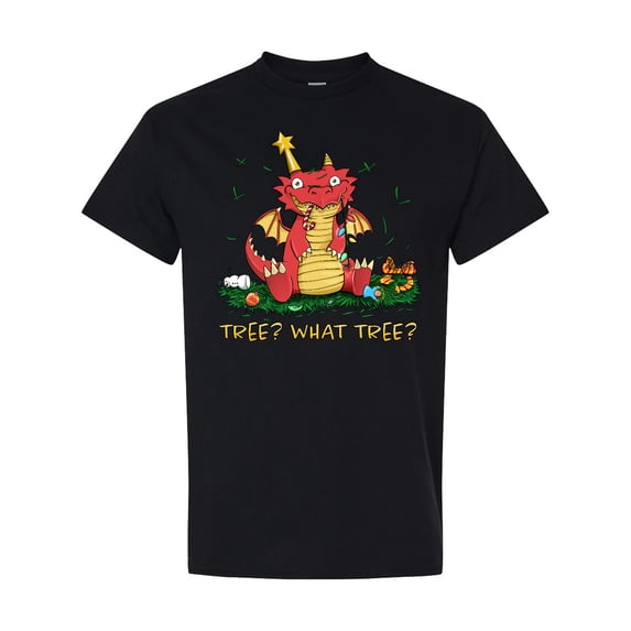 Inktastic Tree? What Tree? Cute Christmas Dragon T-Shirt
