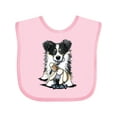 thumbnail image 1 of Inktastic Tri-Color Border Collie Boys or Girls Baby Bib, 1 of 4