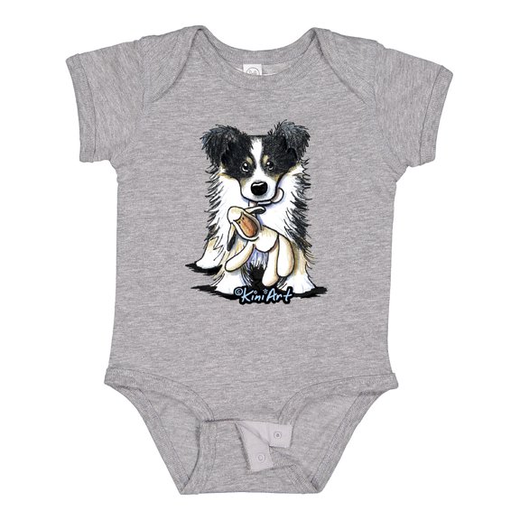 Inktastic Tri-Color Border Collie Boys or Girls Baby Bodysuit
