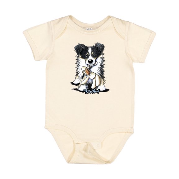 Inktastic Tri-Color Border Collie Boys or Girls Baby Bodysuit