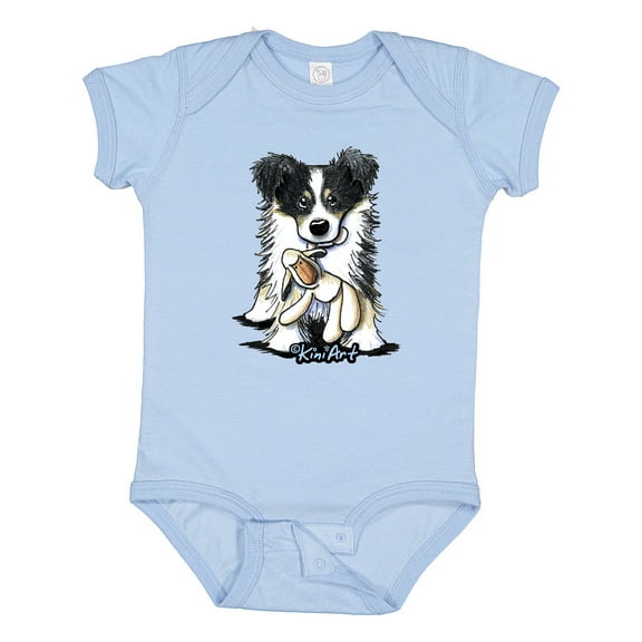 Inktastic Tri-Color Border Collie Boys or Girls Baby Bodysuit
