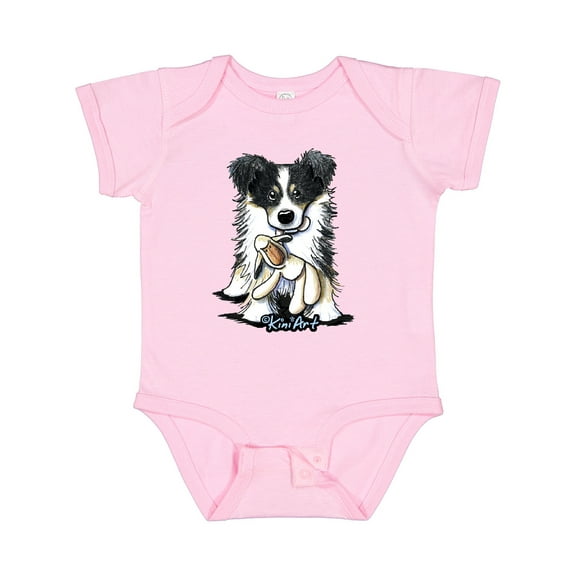 Inktastic Tri-Color Border Collie Boys or Girls Baby Bodysuit